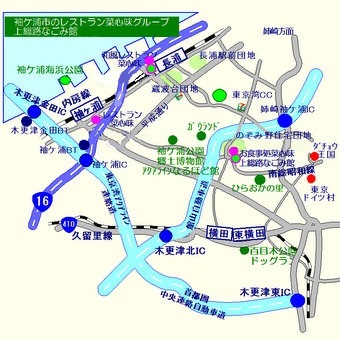 袖ケ浦の公園マップ